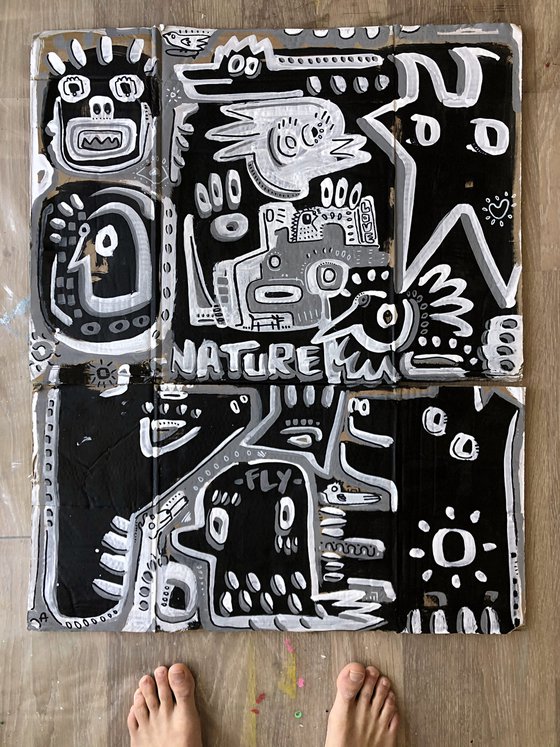 NATURE AT NIGHT  63x77cm