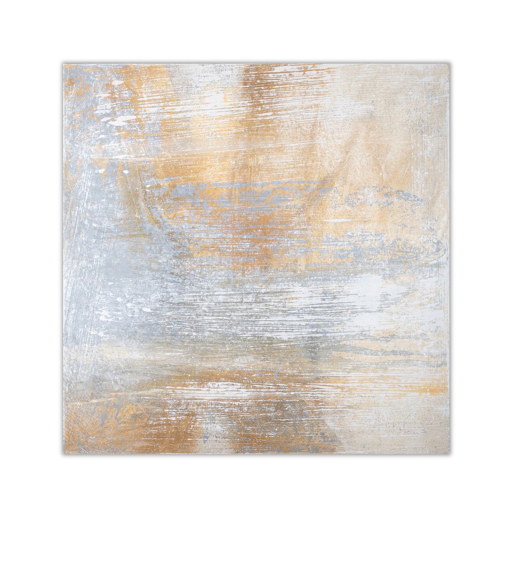 Abstract Acrylic Painting By Rokas Berziunas, 47 X 47", No. 22-59 (120 X 120 Cm), Original Artwork