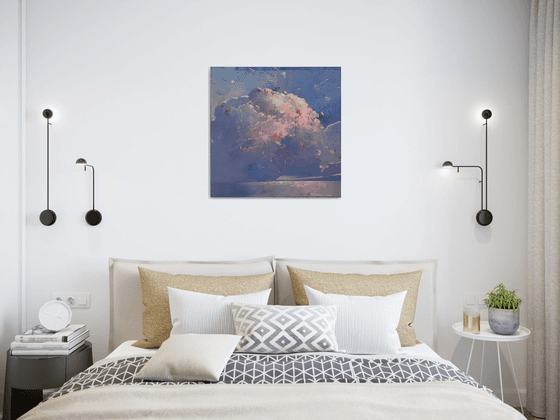 Clouds. Blushing Sky of Taormina