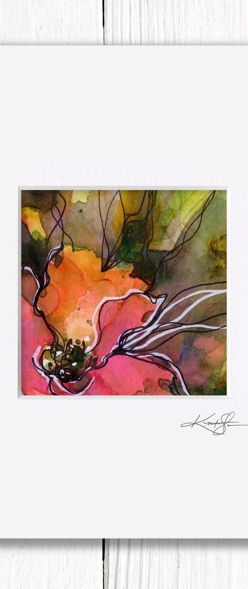 Little Dreams 30 - Small Floral Painting by Kathy Morton Stanion by Kathy Morton Stanion