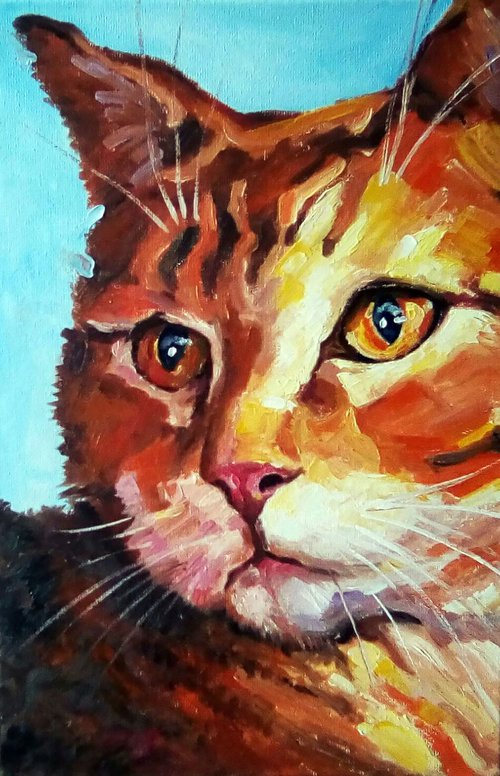 Red cat by Tatyana Ambre