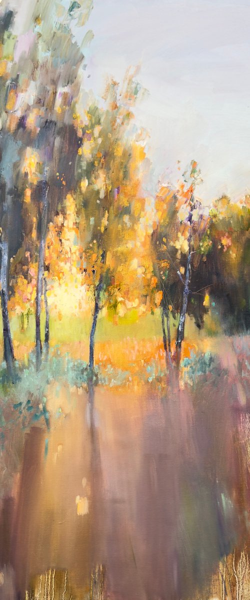 Light Between the Trees by Olha Laptieva