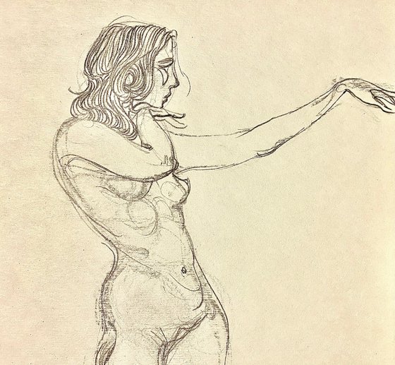 Female figure sketch # 11