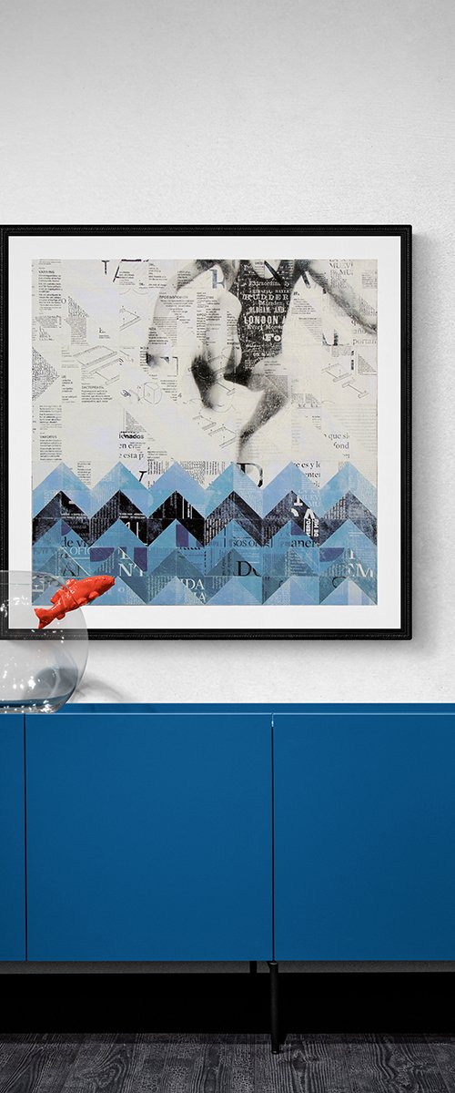 Collage_39_60x60 cm_Jump by Manel Villalonga