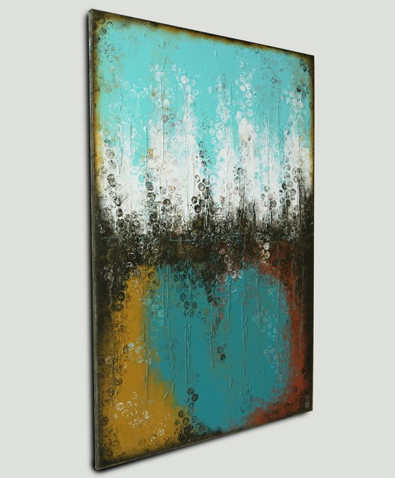 Extra Large artwork - 100x150cm - Boiling Bubbles Original - Abstract Painting - 40M