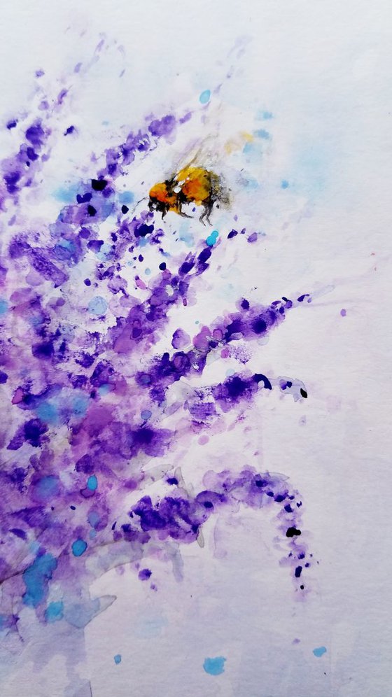 'BEE' HAPPY! 2 /gift idea/ FREE shipping in USA for all of my artworks