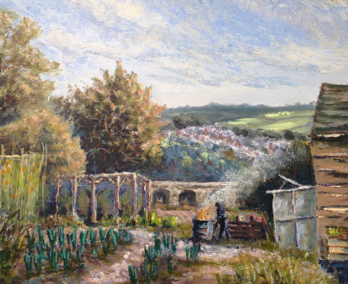 Allotment to the viaduct by David Mather