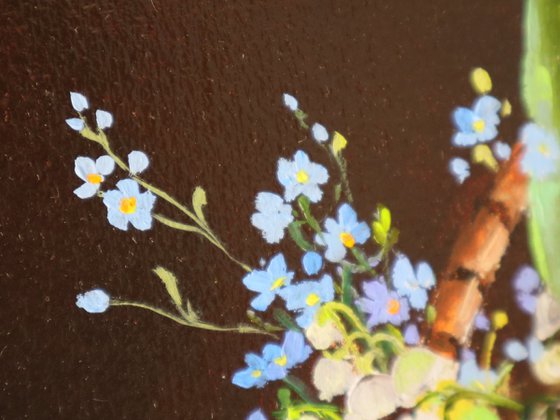 Lilies of the Valley in Basket