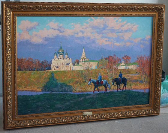 Suzdal. Horse riding