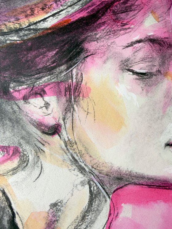 Living Portraits - Quiet Bloom - Charcoal