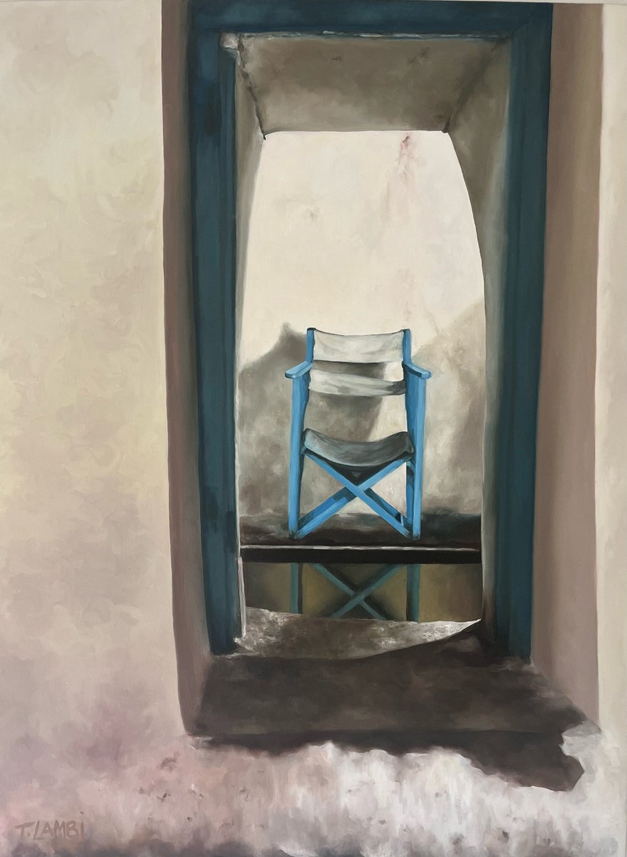 Photorealistic Still Life Oil Painting By Trisha Lambi, 35 X 47", Whispering Stillness, Original Artwork