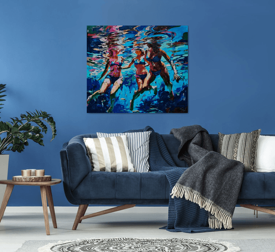 Under the clear water