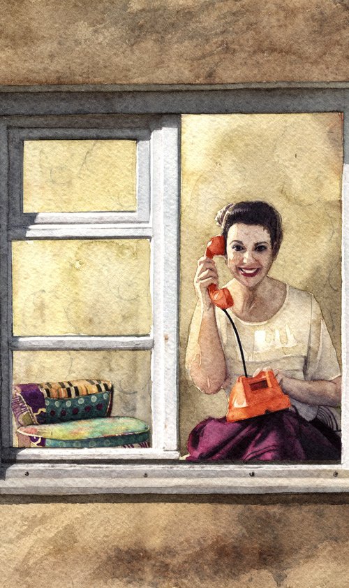 Woman in home II by REME Jr.