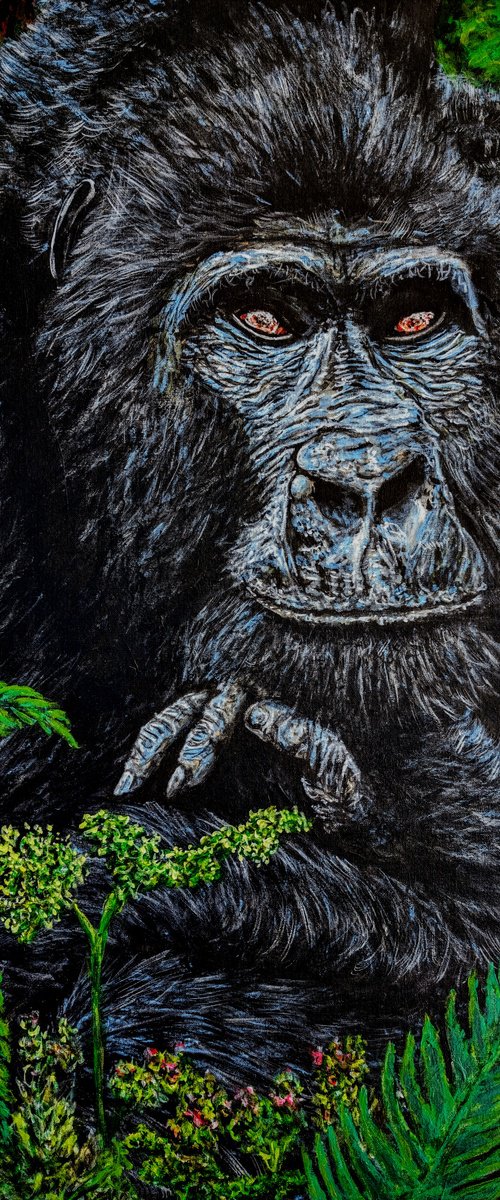 Gorilla In Thought by Robbie Potter
