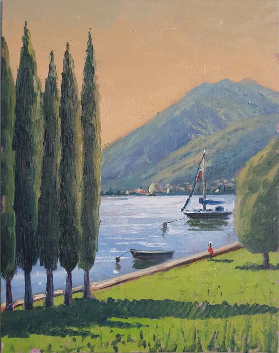 Vie of Lake Garda, Italy