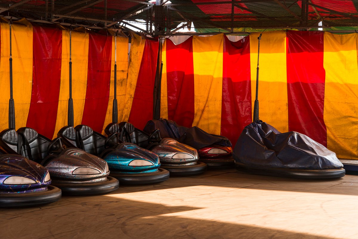Urban And Pop Still Life Photograph By Andrew Lever, 60 X 40, Dodgems Lockdown, Original Artwork