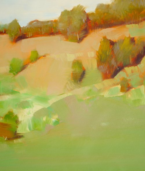 Fall, Original oil painting, Handmade artwork, One of a kind by Vahe Yeremyan