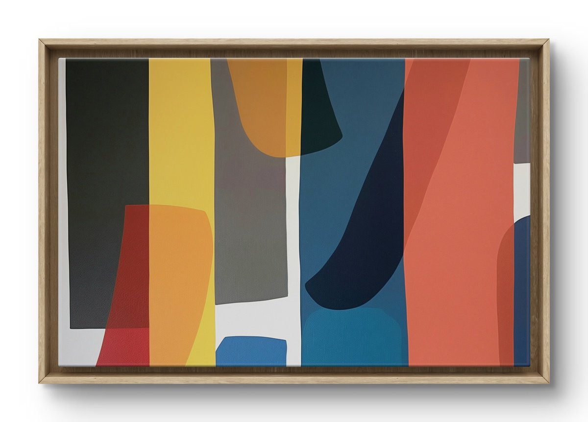 Abstract Acrylic Painting By V+V Kniazievi, 63 X 43", Change Of Plan #8, Original Artwork