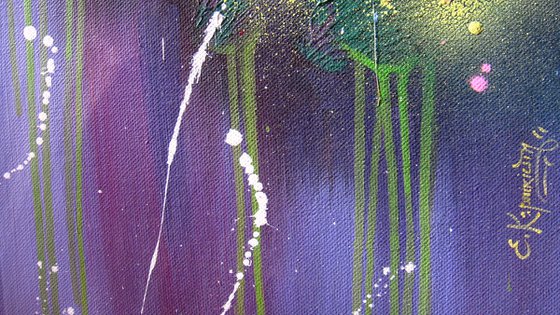 "Fairy Dreams" VERY LARGE Abstract Painting