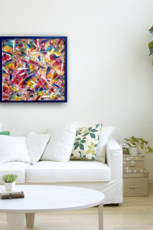 "Shattered" - SPECIAL PRICE - Original PMS Oil Painting On Wood, Framed by Preston M. Smith (PMS)