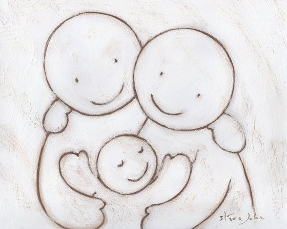 Hugs artwork 48 Family. Unframed
