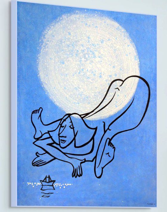 Haiku Under an Acrylic Moon