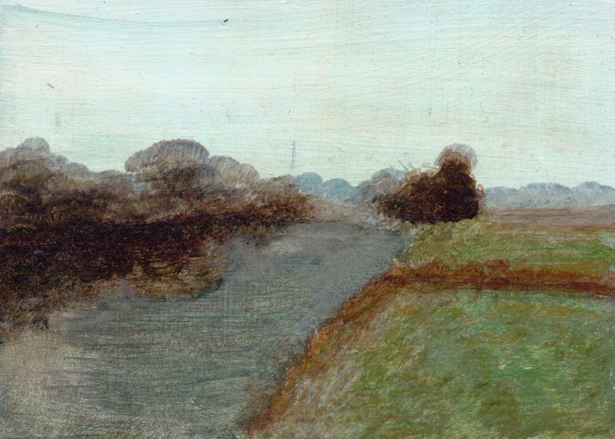  River Abstract #2|Landscape By Eleanore Ditchburn, 7 X 5, Artwork For Sale On Artfinder
