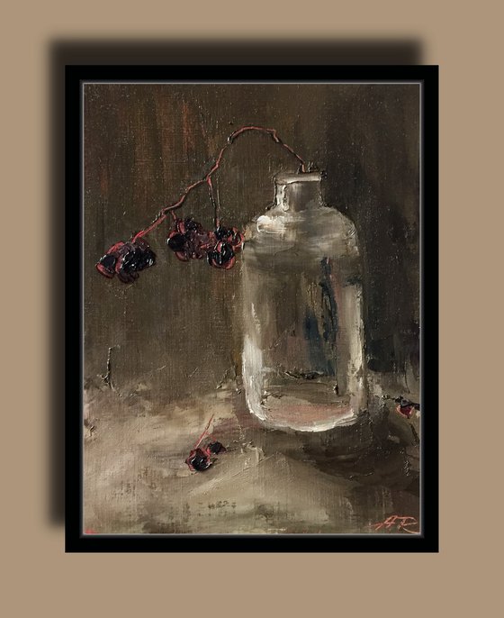 Winter Berries Oil Painting