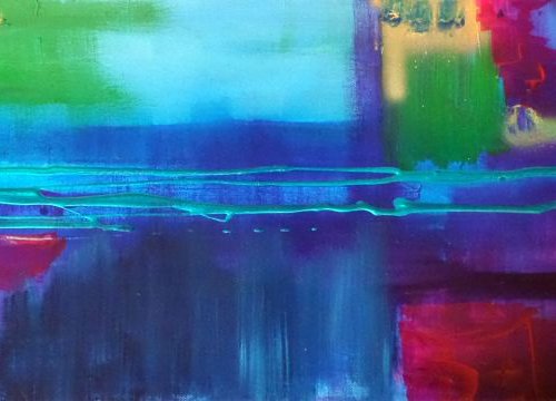 Blue walls by Linda Collins Lamb