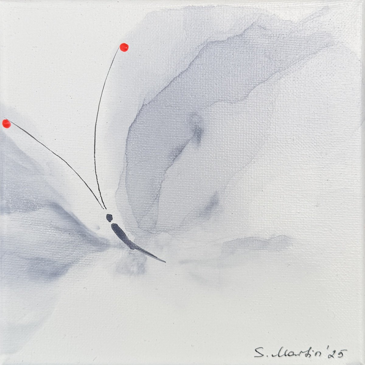 Abstract Animal Painting By Svetlana Martin, 8 X 8", Scattering Dreams-Xvi, Original Artwork