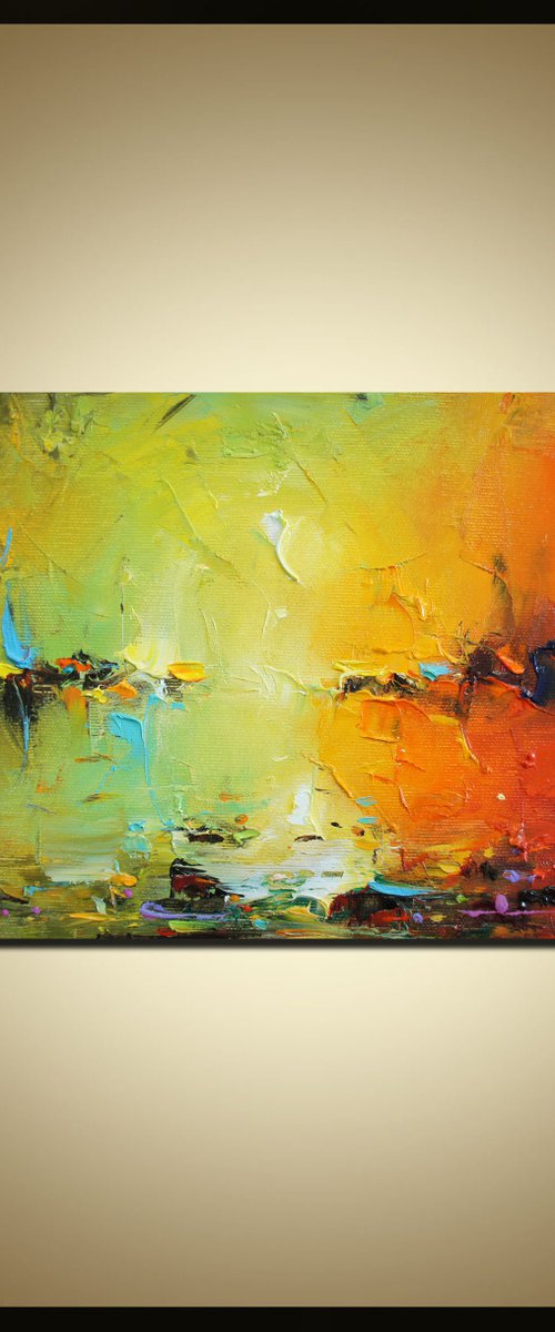 Abstract Sea , Abstract Oil Painting on Canvas by Stanislav Lazarov