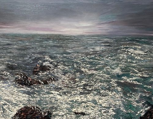 Raging Sea by Kenneth Halvorsen