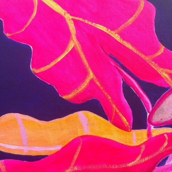 Begonia, Alocasia Still Life
