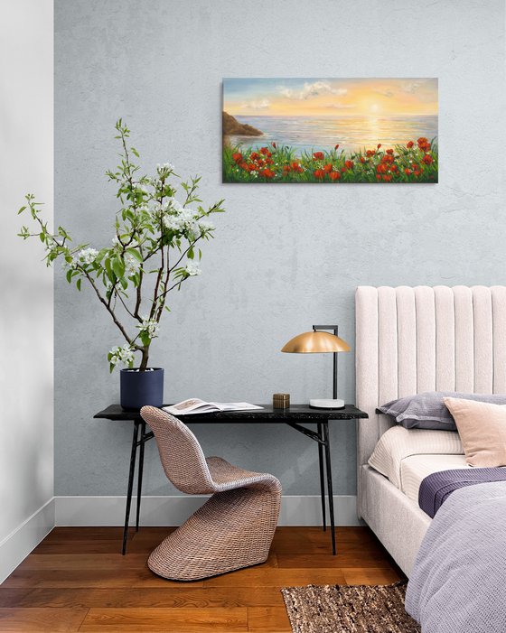 Poppies by the sae