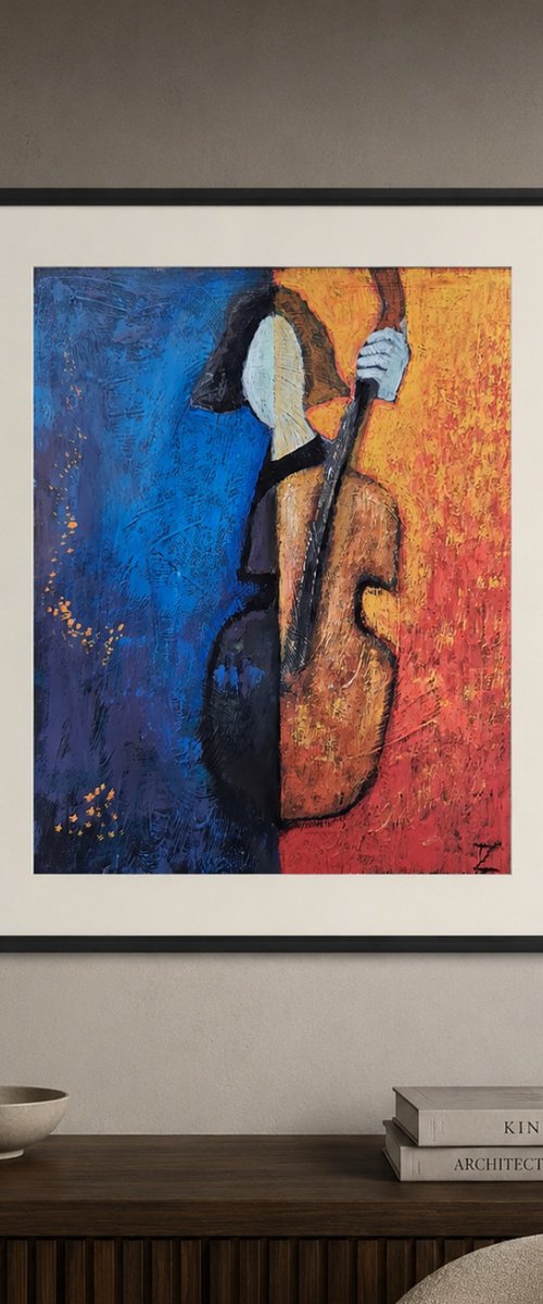 Burnt Horizon (24cm x 30cm x 0.1cm) by Zhana Viel