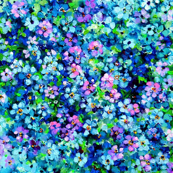 Forget Me Not Flower Field
