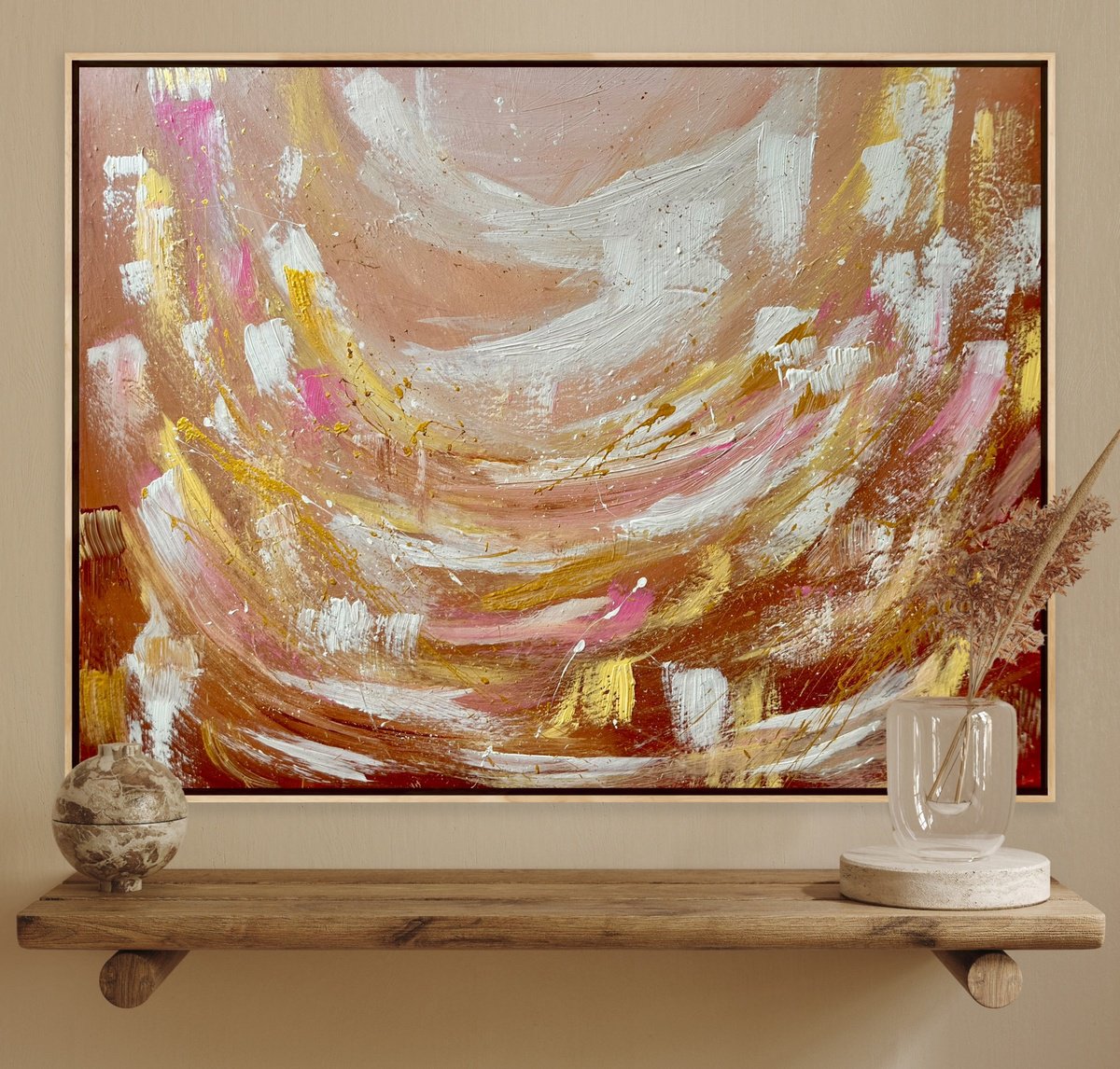 Impressionistic Landscape Oil Painting By Alanah Jarvis, 42 X 31, Endless Summer, Original Artwork