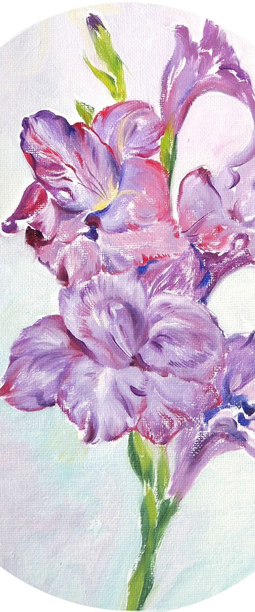 The Violet Gladiolus by Daria Galinski