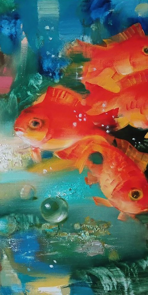 Amazing red Fish by Anatolii Tarabаnov