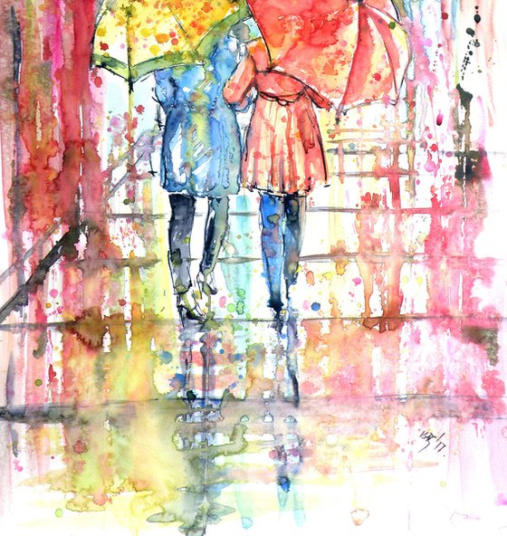 Raining