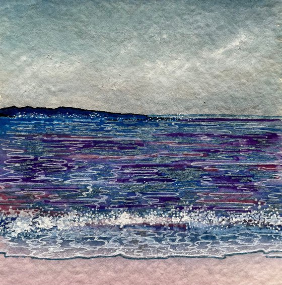Abstract seascape (purples)