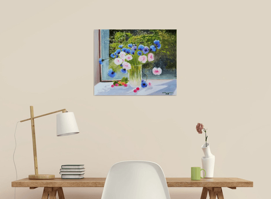 Cornflowers and Daisies