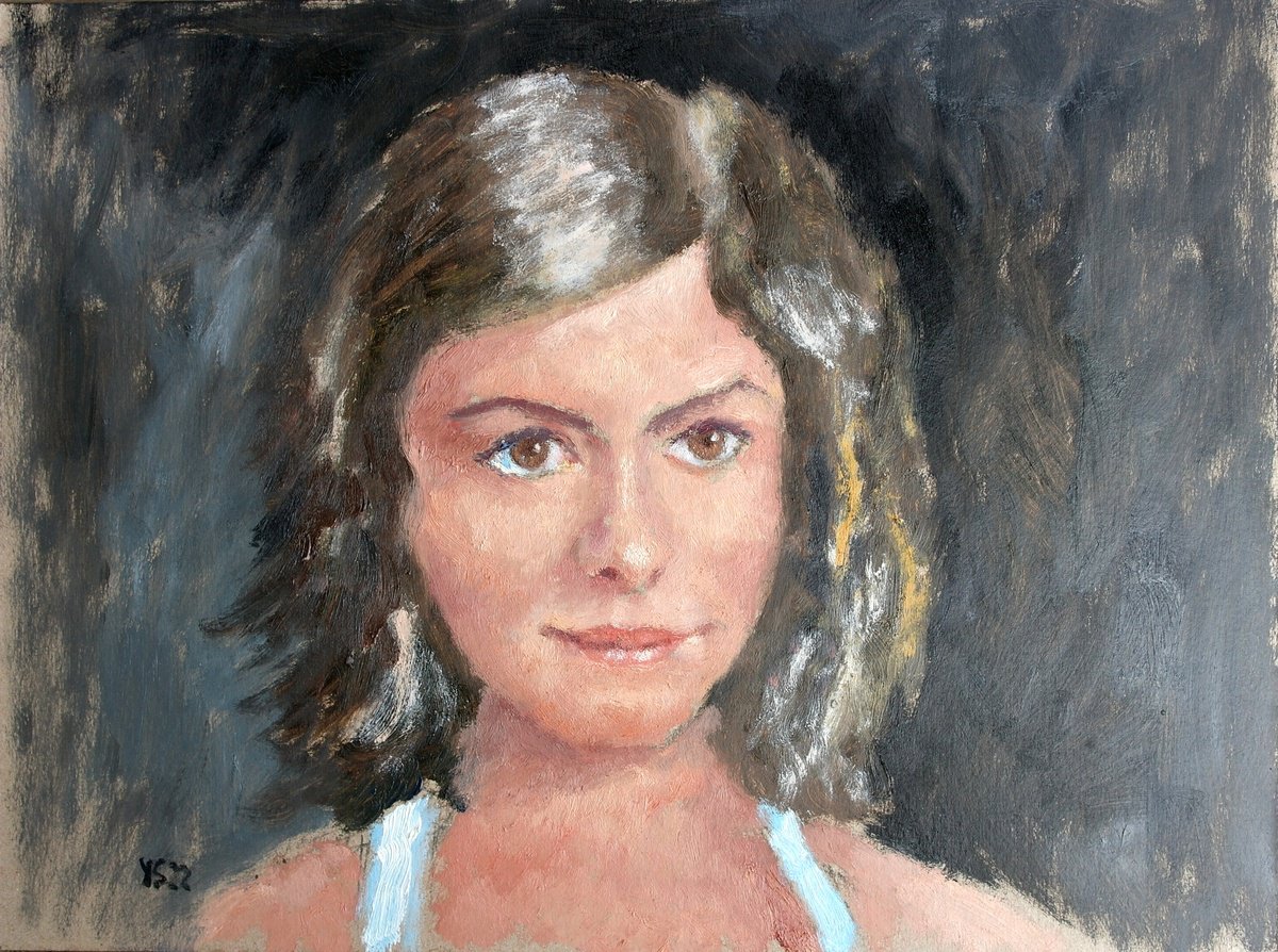 Oil Sketch Audrey by Juri Semjonov