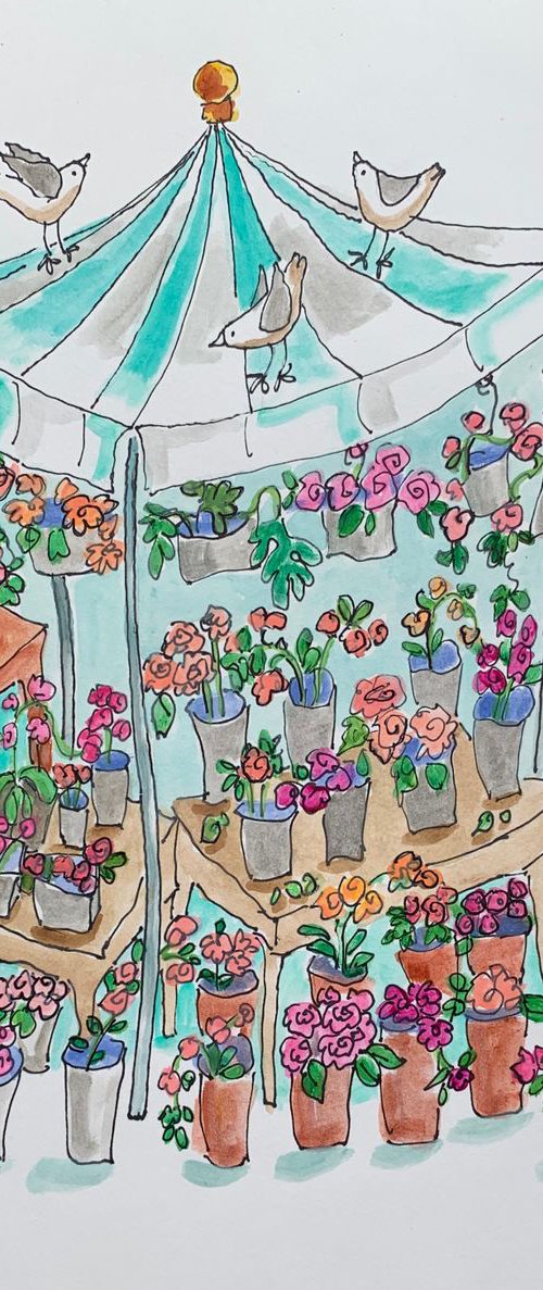 The Flower Stand by Holly Wojahn