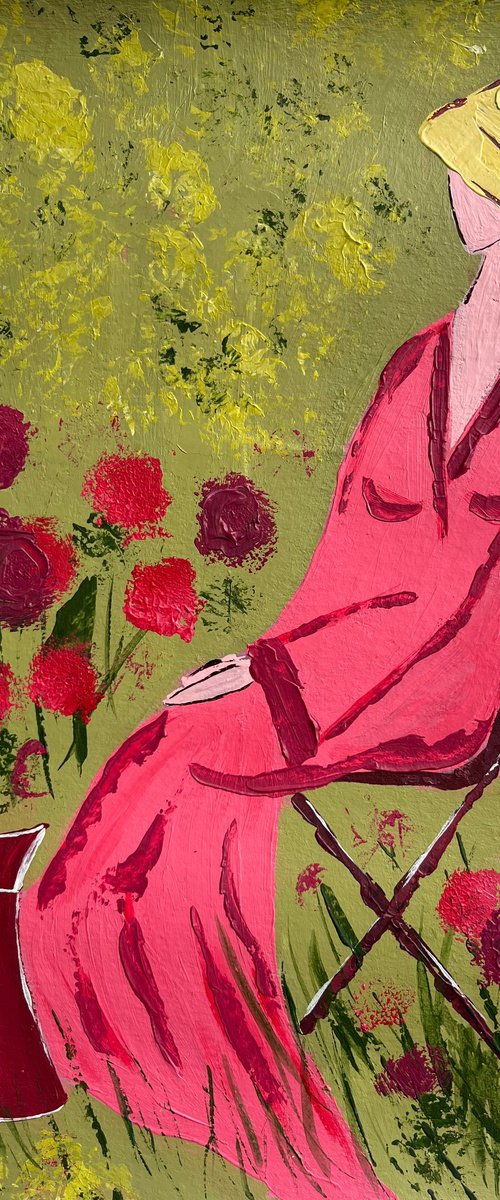 Woman Original Painting by Halyna Kirichenko