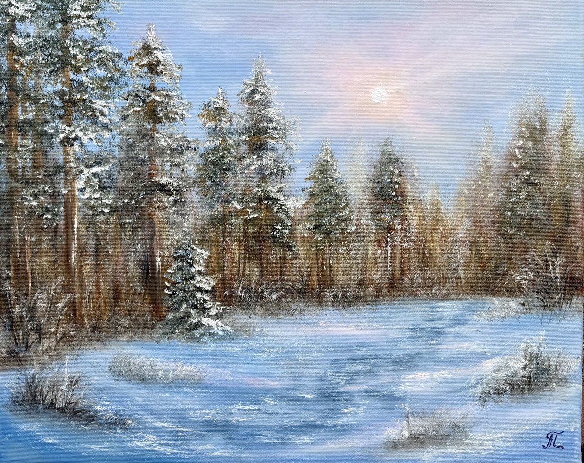 Winters Morning By Tanja Frost, 20 X 16, Artwork For Sale On Artfinder