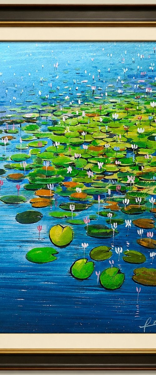 Lily Pond Serenity by Saheb Mondal