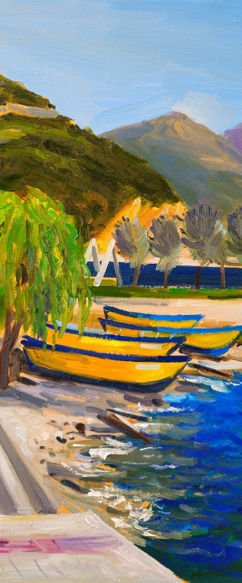 Morning Breeze by the Lake by Joan Mato