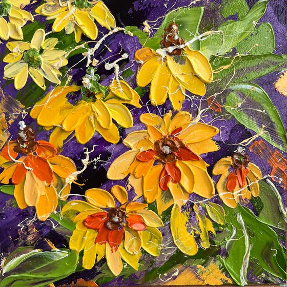 Rudbeckia Flowers Painting