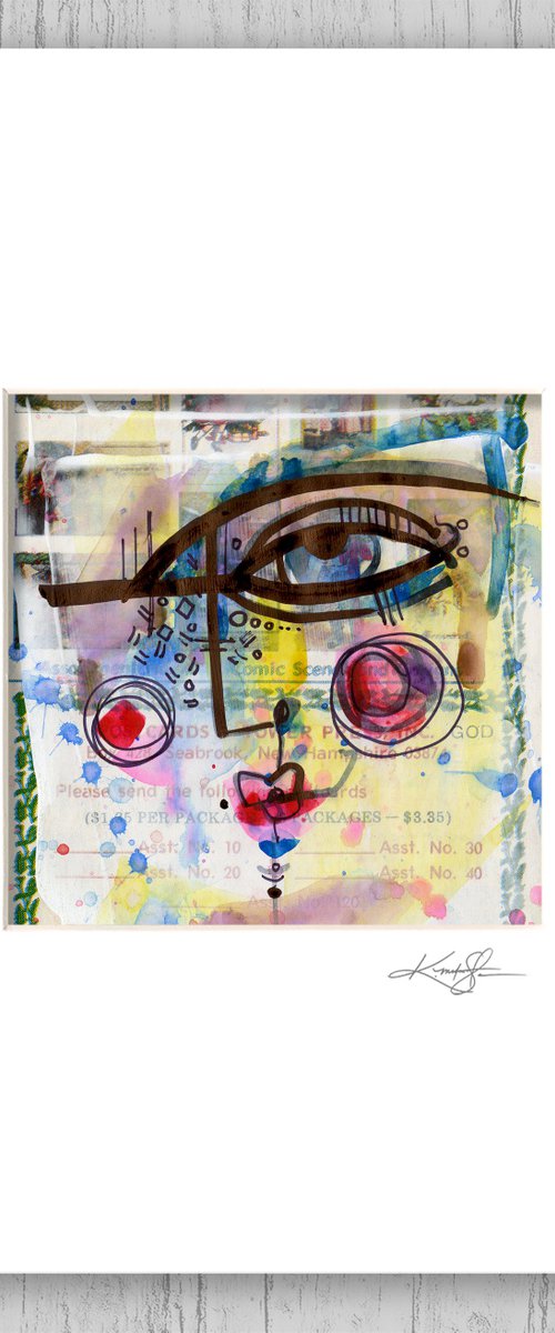 Funky Face Tootsie 6 - Abstract Art by Kathy Morton Stanion by Kathy Morton Stanion